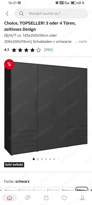 Dulap modern nou de vânzare 