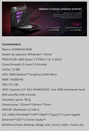 Vand mini PC 16GB + tastatura  - imagine 5