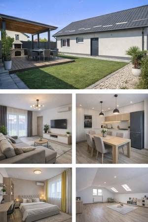 Casă individuală mobilată | Dormitor matrimonial cu baie proprie | 300 mp | Bragadiru