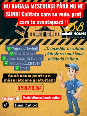 Prestării servicii construcții 
