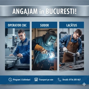 Angajam personal tehnic - 10 posturi disponibile 