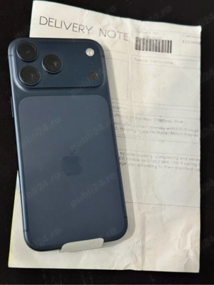 Apple iPhone 17 Pro Max, 1TB, 5G, Deep Blue neactivat ! Nou ! 0 secunde
