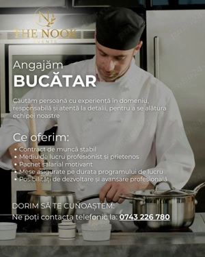  Angajam Bucatar  cu experienta