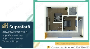 Apartamente 2 Camere+Terasa! La 100m de plaja-Direct de la Dezvoltator - imagine 9