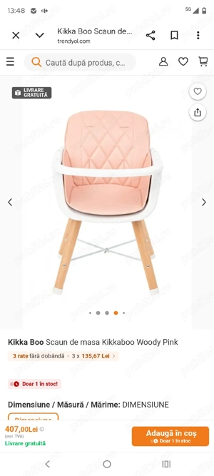 Scaun de masa bebe - imagine 5