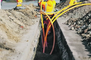 Santier fibra optica Germania zona Koblenz 