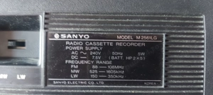 Radiocasetofon SANYO Model M2561 LG - Vintage Anii 80  - imagine 4