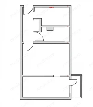 Apartament 2 camere zona vest, etaj intermediar - imagine 11