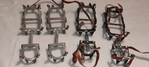 2 perechi coltari clasici pt. drumetie - alpinism   cosit in panta  o pereche 12 puncte stubai + 