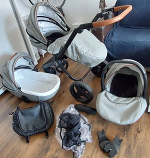 Carucior Krausman 3 în 1 Topaz Lux