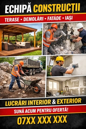 Executam lucrari in contructii