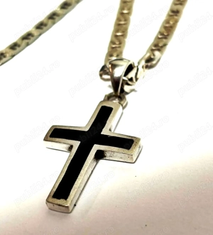 lanț tip marinăresc si cruce argint 925 Italy