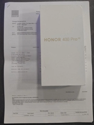 Honor 400 Pro Nou - Sigilat
