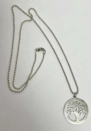 lant si pandantiv rotund din argint 925 "Arborele Vieții" - imagine 2