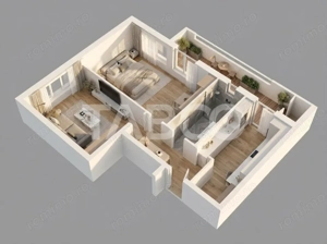 Apartament 2 camere decomandate si 41mp de gradina Doamna Stanca