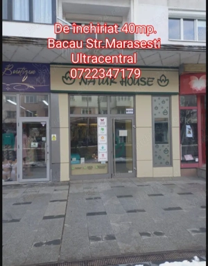 De închiriat spațiu comercial Bacau ultracentral 