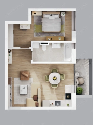 Comision 0% Apartament 2 camere Dumbravita Proiect NZEB - imagine 2