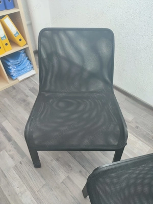 Fotoliu negru, 2 bucati, material elastic, foarte comode