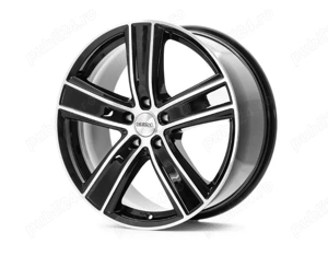 Set jante janta DEZENT TH dark Black polished 7.5/17 5x120 ET35 TTH79BP35 - imagine 2