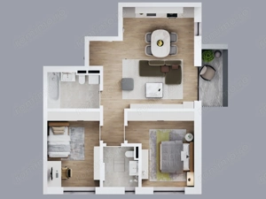 Comision 0% Apartament 3 camere | 69 mp utili | Balcon 4,31 mp | Liceul Babel - imagine 2
