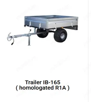 Remorca ATV autorizata RAR pentru circulatia pe drumurile publice