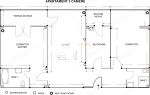 Mamaia, central, 3 camere decomandate lux, 130 mp - imagine 10