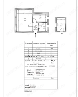Unirii, Vila,  garsoniera 32 mp