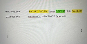 Cartele numere usoare - imagine 5