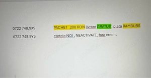 Cartele numere usoare