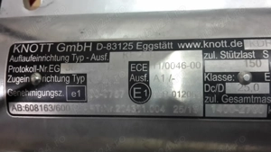 KF27 KNOTT, Dispozitiv franare 2700 kg, frana inertiala - imagine 2