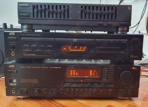 Amplifiucator cu Egalizator JVC AX-R551,  Phlips EQ290 Graphic Equalizer, CD Player JVC XL-V252