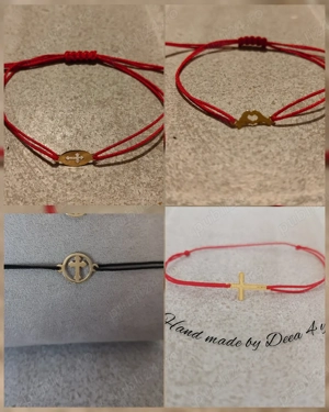 Bratara snur pandantiv aur 14k