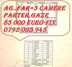 FAR,apartament 3 camere,CIRCULAR