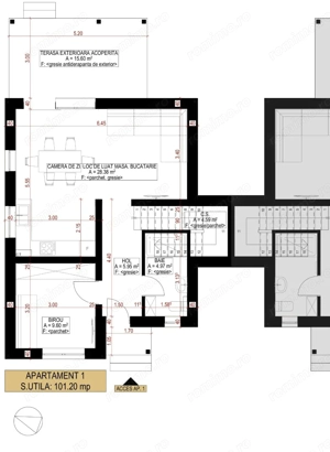 Despartit prin casa scarii! Zona buna! Asfalt! Toate utilitatile! - imagine 9