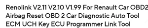 Renolink v2.11 si interfata OBD2 dedicata Renault Dacia - imagine 3