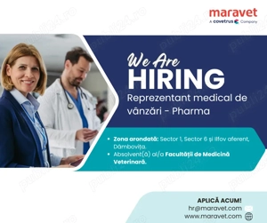 Căutăm Reprezentant Medical de Vânzări - Sector 1, Sector 6, Ilfov aferent și Dâmbovița