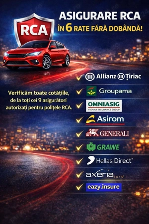 Asigurări RCA in rate fără dobanda