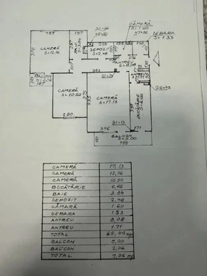 Apartament 3 camere decomandat, cartier Manastur - imagine 9