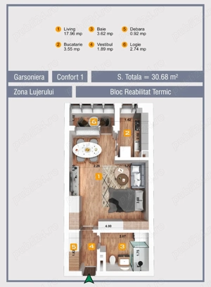 Particular Vanzare Garsoniera Finisata LA CHEIE Lujerului Militari - imagine 10