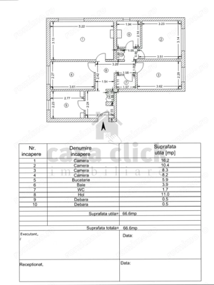 Apartament 4 camere, parter, 2 băi, Micro 20   ideal pentru renovare și personalizare