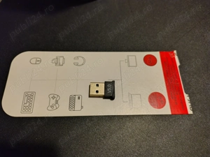  Adaptor wireless pentru PC Laptop, Bluetooth 5.0, USB, Plug&Play, 2.3*1.45*0.53cm, Negru 