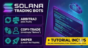  Solana Trading Bots Profesionali: Profită de viteză și automatizare. Ghid complet inclus.