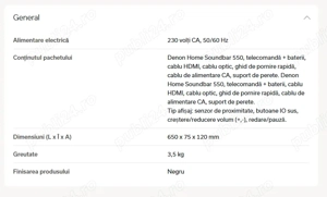 Vand Denon Home Sound Bar 550 - imagine 5