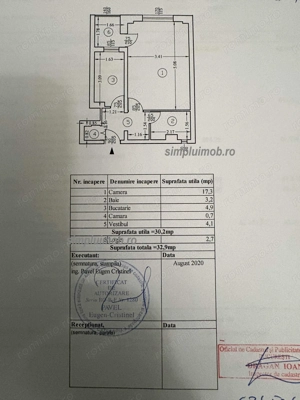 garsoniera decomandata 33mp 1986 Drisor Stadion Olimpia - imagine 6