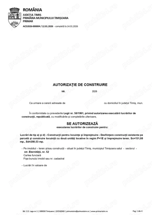 Vând teren intravilan în Timișoara, Str. Eternității nr. 52, cu AUTORIZAȚIE DE CONSTRUIRE emisă pent - imagine 5