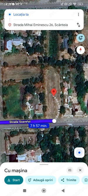 Teren intravilan 1000 mp ,apa ,curent electric ,canalizare la poarta 