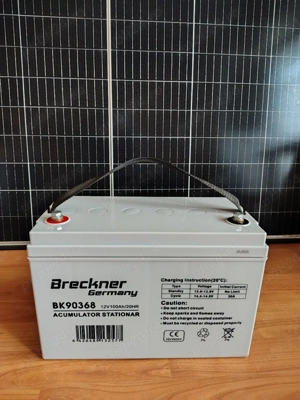Baterie Breckner AGM 12v 100ah fotovoltaice ups auto rulote