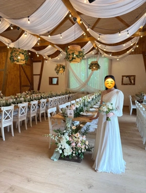 Rochie de mireasa din matase naturala