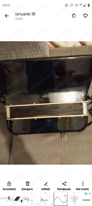vând acordeon italian FROGANO 120 bași trimit in provincie tel  