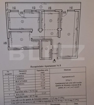 Apartament 3 camere, 83.75 mp, zona Canta – Iași - imagine 11
